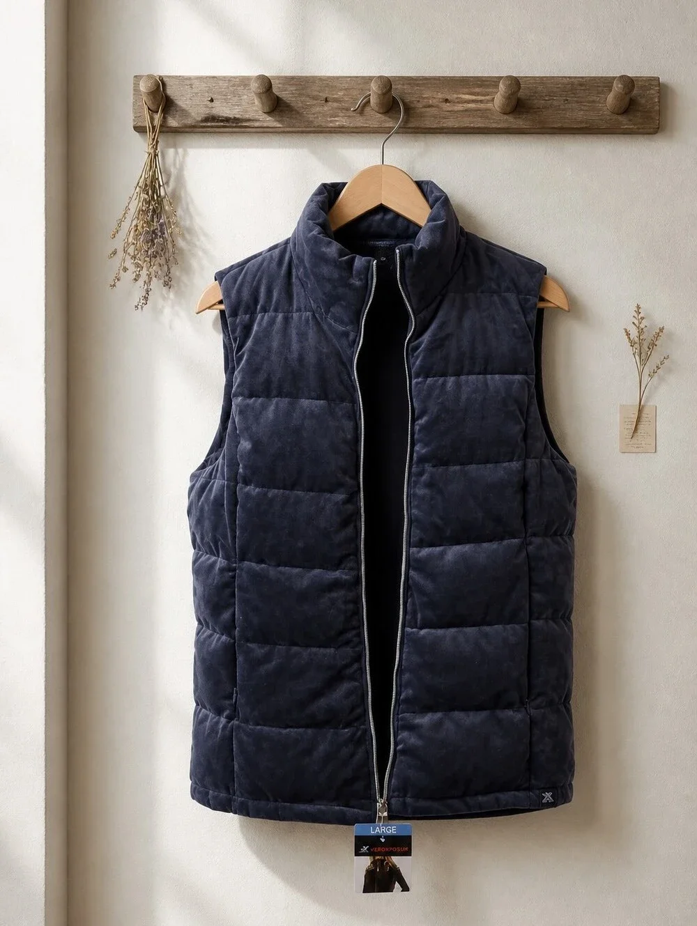 NWT - Zeroxposur Dark Blue Puffy Vest. Size L